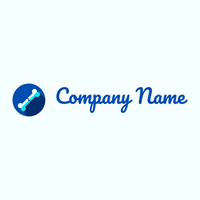 Broken bone logo on a Azure background - Hospital & Farmácia