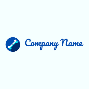 Broken bone logo on a Azure background - Hospital & Farmácia
