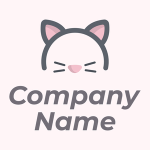 Cat on a Lavender Blush background - Niños & Guardería