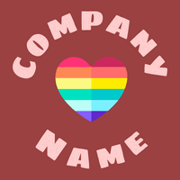 Heart logo on a Red background - Comunidad & Sin fines de lucro