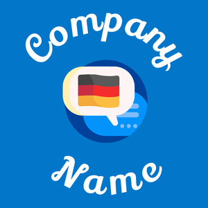 German on a Navy Blue background