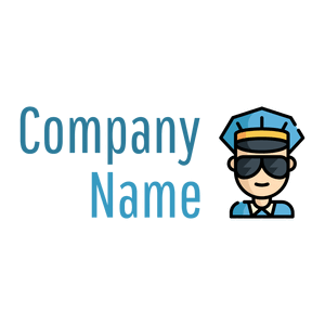 Cop logo on a White background - Security