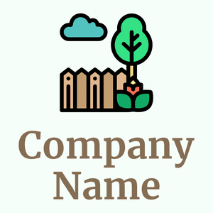 Fences logo on a Mint Cream background - Fiori
