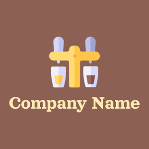 Faucet logo on a Leather background - Alimentos & Bebidas