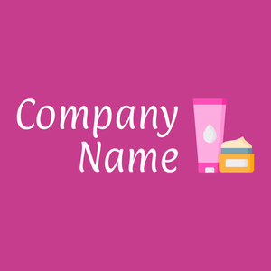 Cream logo on a Mulberry background - Moda & Bellezza