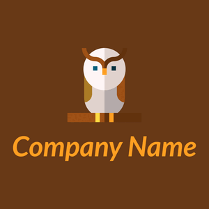 Owl logo on a Baker's Chocolate background - Abstrait