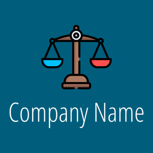Balance logo on a Blue Lagoon background - Abstract