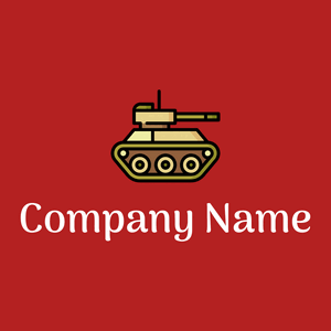 Tank logo on a Fire Brick background - Autos & Fahrzeuge