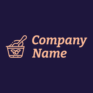 Yogurt logo on a Blackcurrant background - Essen & Trinken