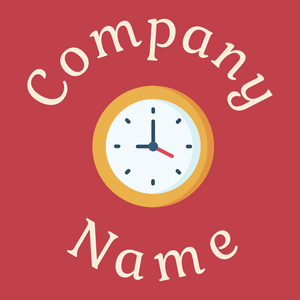 Clock logo on a Sunset background - Abstrato