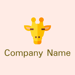 Giraffe on a Misty Rose background - Animales & Animales de compañía