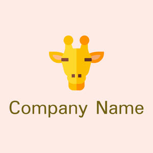 Giraffe on a Misty Rose background - Animali & Cuccioli