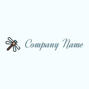 Dragonfly logo on a Azure background - Tiere & Haustiere