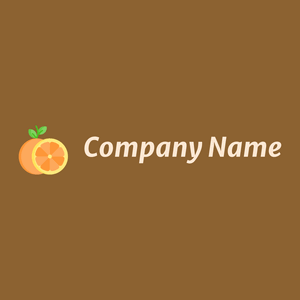 Orange logo on a Rusty Nail background - Comida & Bebida