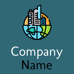 Building logo on a Blumine background - Affari & Consulenza