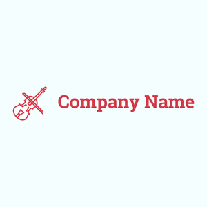 Violin logo on a Azure background - Arte & Entretenimiento