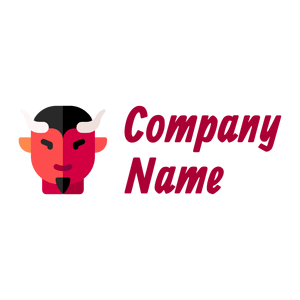 Demon logo on a White background - Abstracto