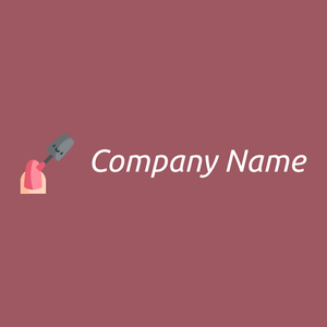 Nail logo on a Vin Rouge background - Construction & Outils