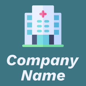 Hospital logo on a Calypso background - Hospital & Farmácia