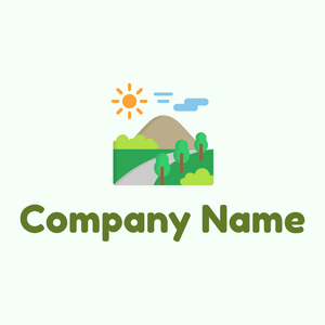 Outdoors logo on a Mint Cream background - Abstracto