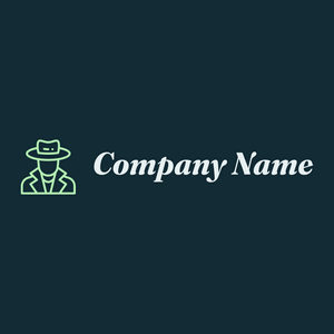 Detective logo on a Tiber background - Abstrato