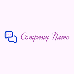 Conversation logo on a Lavender Blush background - Domaine des communications