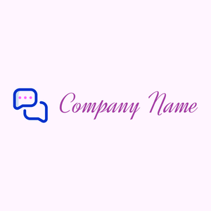 Conversation logo on a Lavender Blush background - Communicações