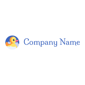 Free Speech Blue Duck on a White background - Animales & Animales de compañía