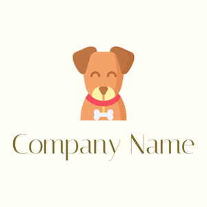 Puppy logo on a Ivory background - Animales & Animales de compañía