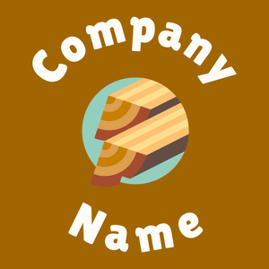 Wood logo on a Olive background - Milieu & Ecologie