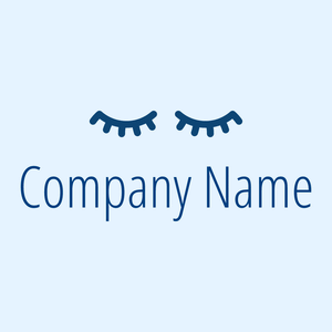 Eyelashes logo on a Alice Blue background - Moda & Belleza