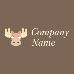 Moose on a Roman Coffee background - Animali & Cuccioli