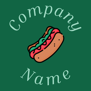 Hot dog logo on a Jewel background - Essen & Trinken