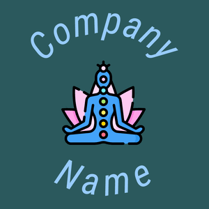 Meditation logo on a Arapawa background - Religiosidade