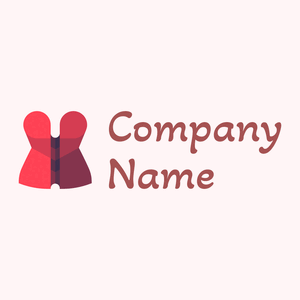 Burlesque logo on a pink background - Abstrait