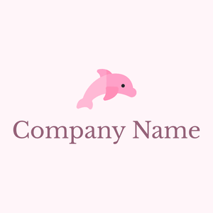 Carnation Pink Dolphin on a Lavender Blush background - Tiere & Haustiere