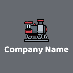 Locomotive logo on a Mid Grey background - Automobiles & Vehículos