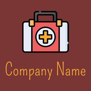 First aid box logo on a Crown Of Thorns background - Seguridad