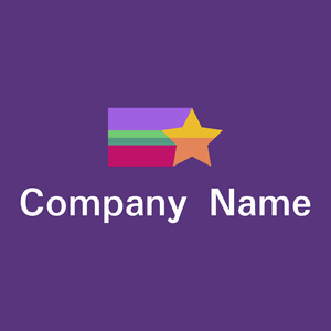 Star logo on a Kingfisher Daisy background - Abstrait