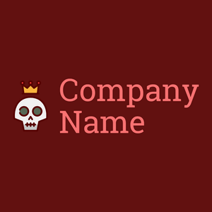 Skull logo on a Falu Red background - Sommario