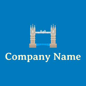 Tower bridge on a Cerulean background - Architectuur