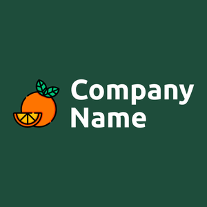 Orange logo on a Sherwood Green background - Eten & Drinken
