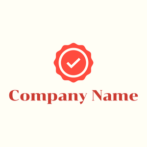Verification logo on a Ivory background - Abstrato