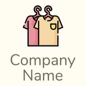 Clothes hanger logo on a Floral White background - Moda & Belleza