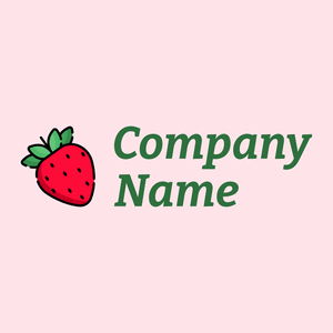 Strawberry logo on a Lavender Blush background - Milieu & Ecologie