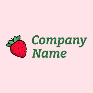 Strawberry logo on a Lavender Blush background - Environnement & Écologie