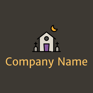 Haunted house logo on a Kilamanjaro background - Architettura