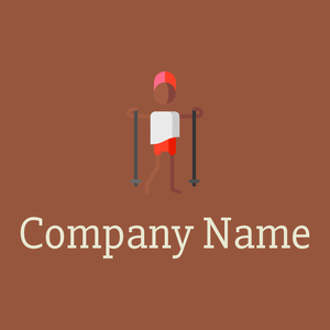 Nordic walking logo on a Sepia background - Sommario