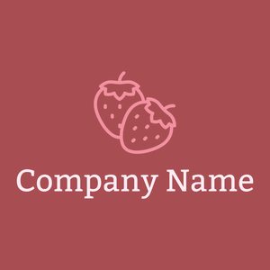 Strawberry logo on a Apple Blossom background - Milieu & Ecologie