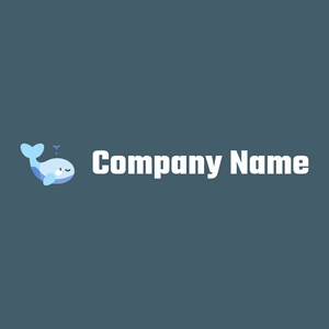 Whale logo on a San Juan background - Abstracto